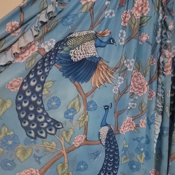 Floral Blue Maxi Dress - Picture 4 of 6